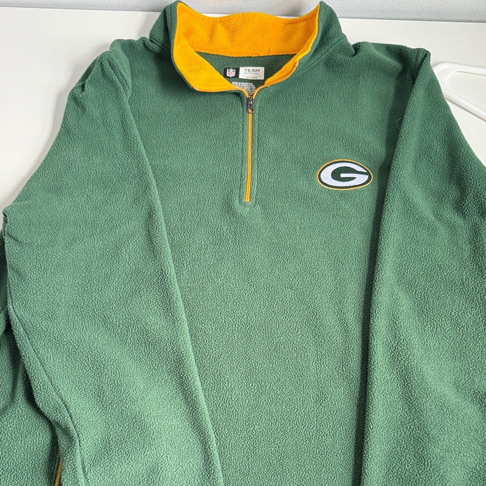 GREEN BAY PACKERS NFL Team Apparel women’s XXL Green and Gold Zip Up